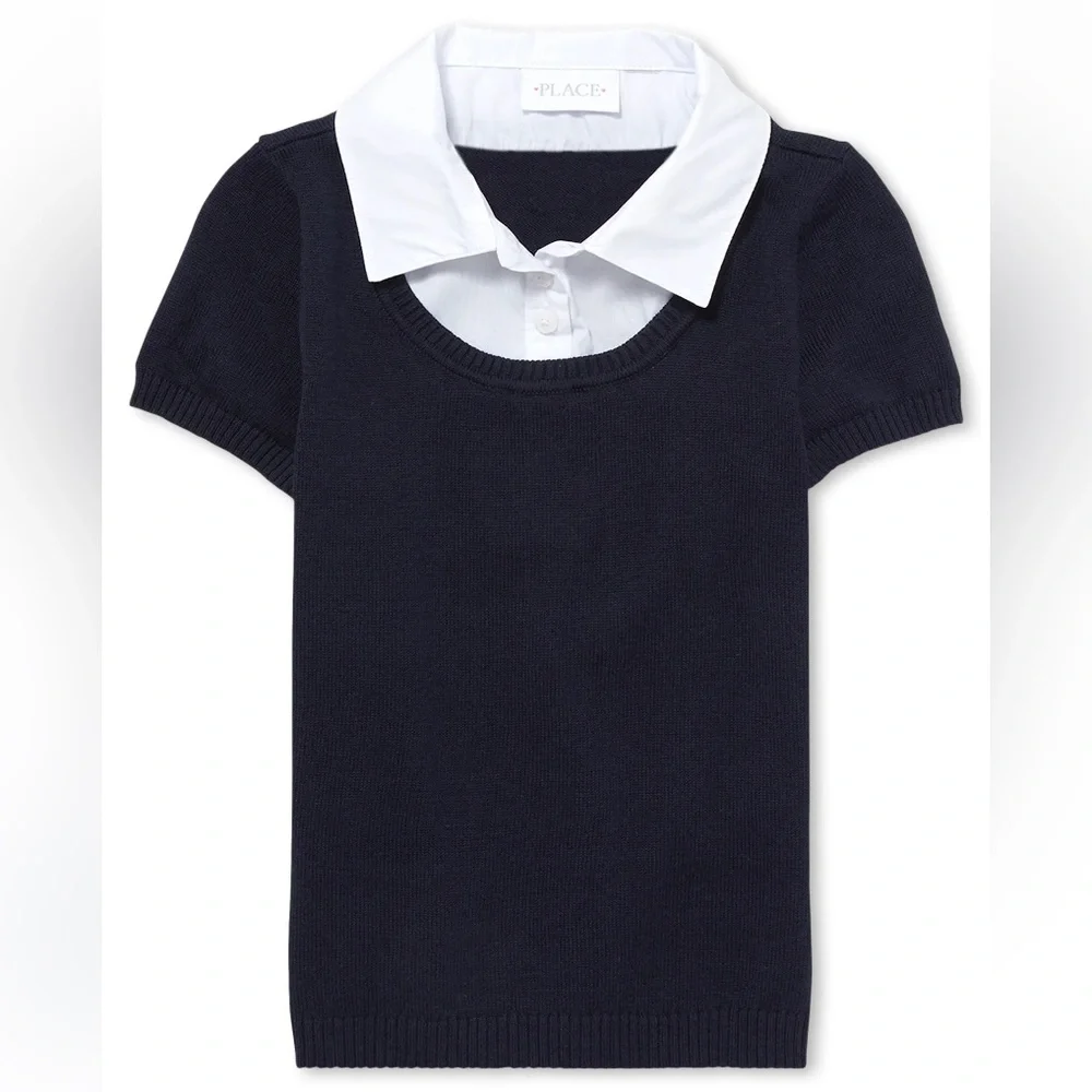 The Children’s Place Girls 2 In 1 School Uniform Sweater